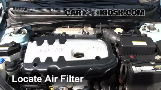2007 Hyundai Accent SE 1.6L 4 Cyl. Filtro de aire (motor) Cambio
